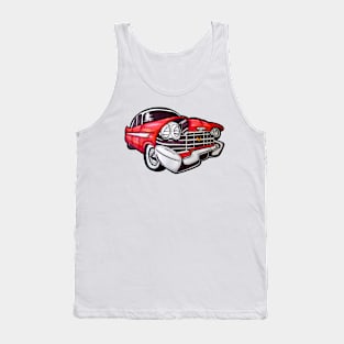 Vintage Red Muscle Car Tank Top